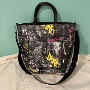 DKNY Graffiti Travel Bag - Black Multi Colors